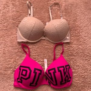 TWO VICTORIA SECRET BRAS